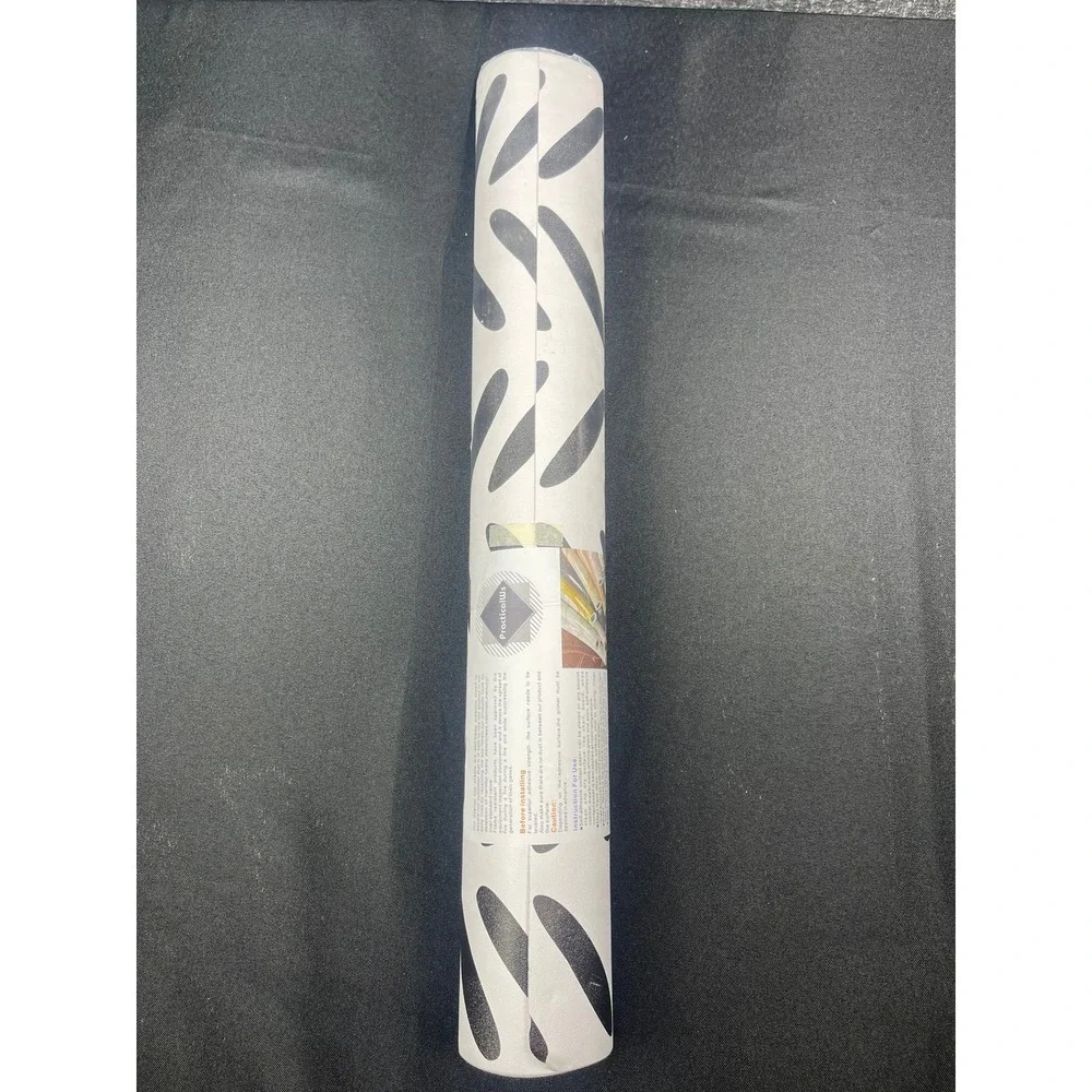 PracticalWs Black and White Peel and Stick Wallpaper Modern Abstract 17.7